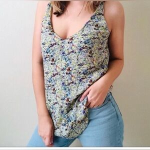 CAbi Multicolor Floral Camisole Top